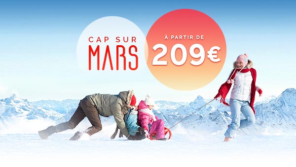 Cap sur Mars à partir de 209€