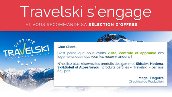 Travelski s'engage et vous recommande sa sélection d'offres