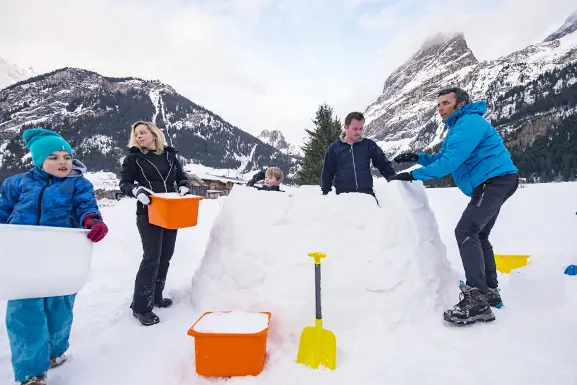 Construction d'un igloo