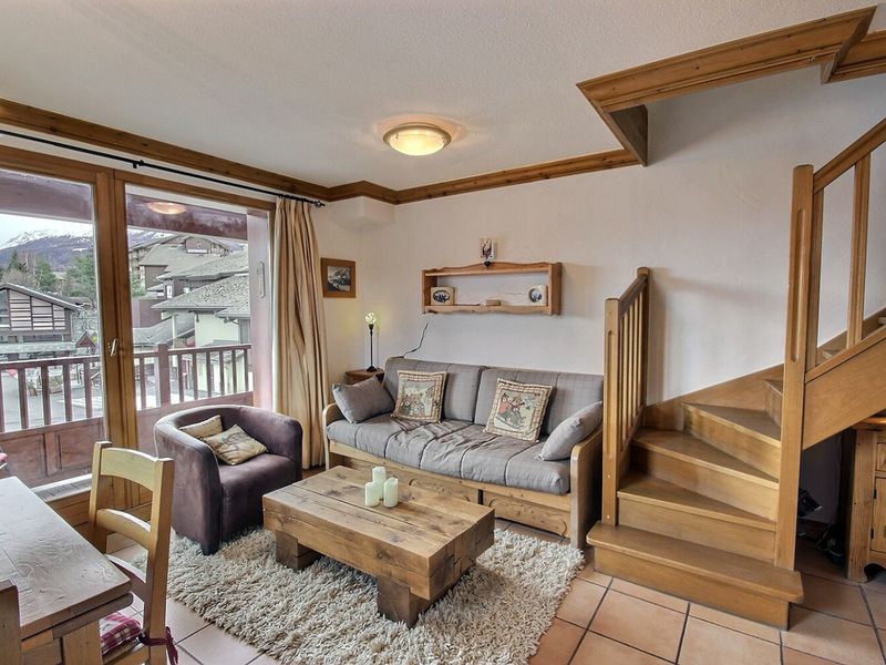 Appartement duplex au centre de la station, à 20m des pistes, 7 pers, WIFI, parking gratuit FR-1-755 - Plagne Montalbert