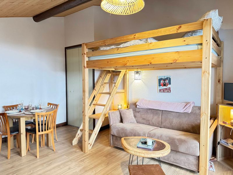 Studio idéal proche des pistes avec balcon et Wi-Fi, parking inclus FR-1-623-364 - Les Gets