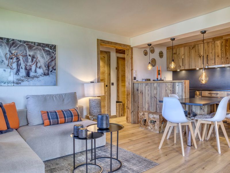 Charmant appartement 2 chambres à Megève avec terrasse, cheminée et Wi-Fi FR-1-453-320 - Megève