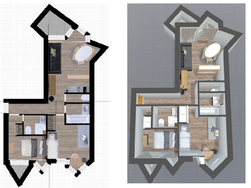 Charmant appartement aux pieds des pistes - 3 pièces pour 6 personnes FR-1-694-111 - Val d’Isère La Daille