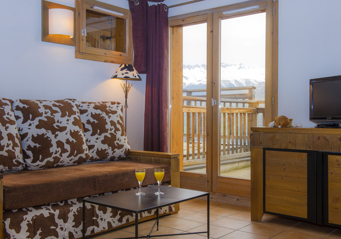 3 Pièces 8 Personnes avec cabine ou mezzanine - Résidence Les Chalets de Wengen 4* - Plagne - Les Coches