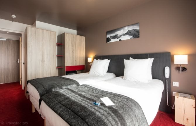 Chambre 2 Personnes (lits simples) en All Inclusive - SOWELL Hôtel Le Parc & Spa 4* - Serre Chevalier 1200 - Briançon