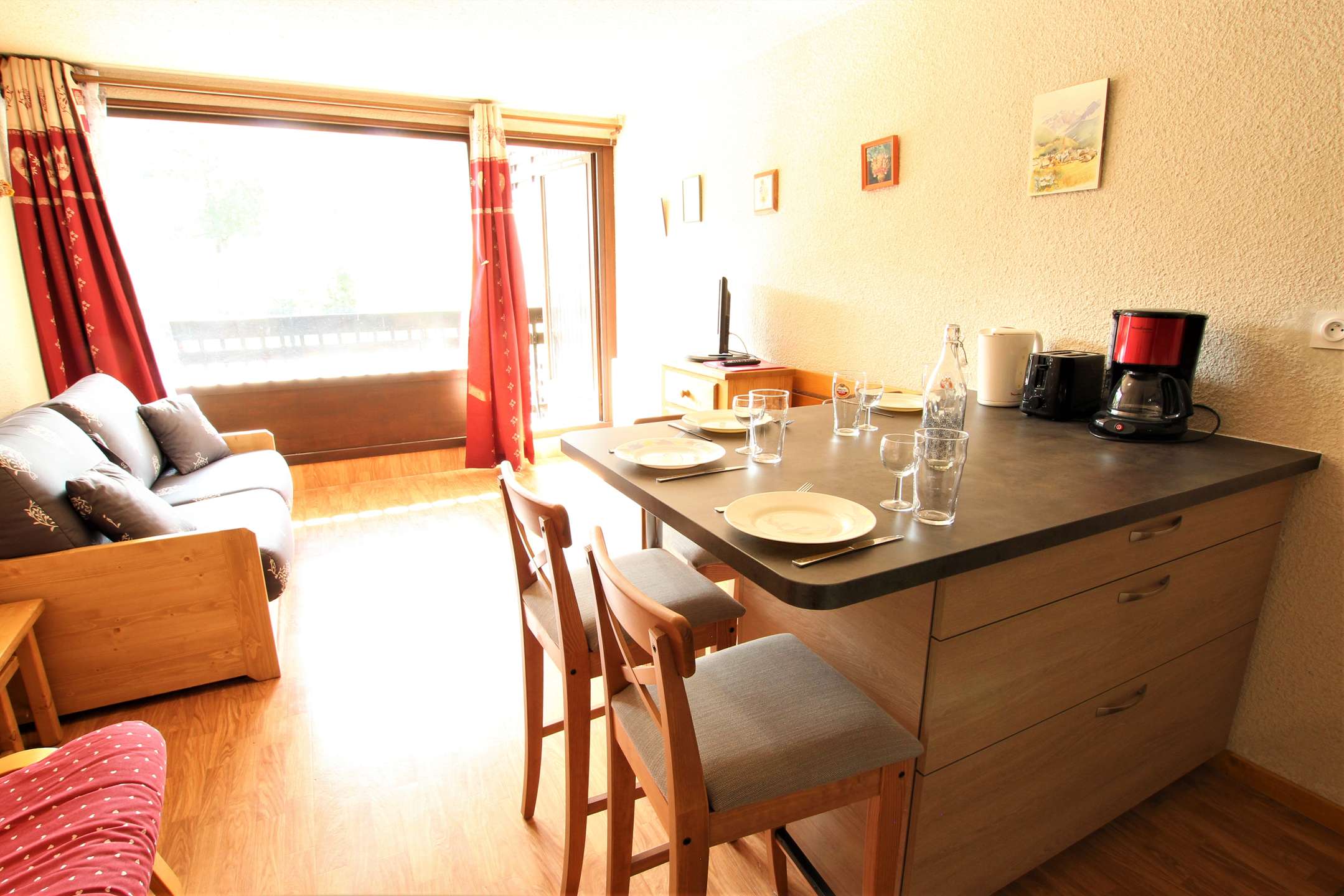 Studio cabine 4 personnes - Appartement Lautaret LSA280-1110 - Serre Chevalier 1400 - Villeneuve