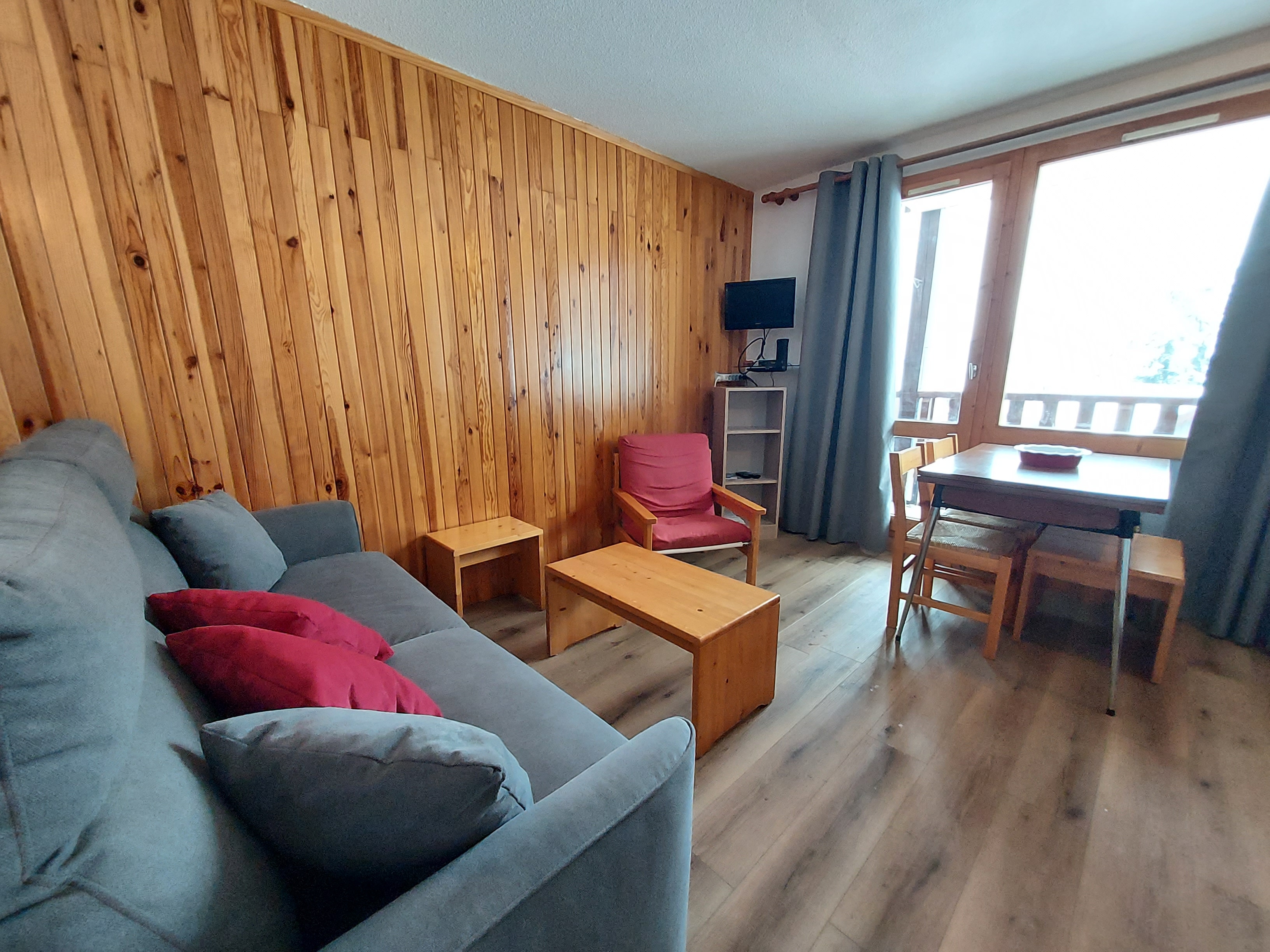 Studio + cabine 4 personnes Tradition - Appartement Cheval blanc g - Valmorel