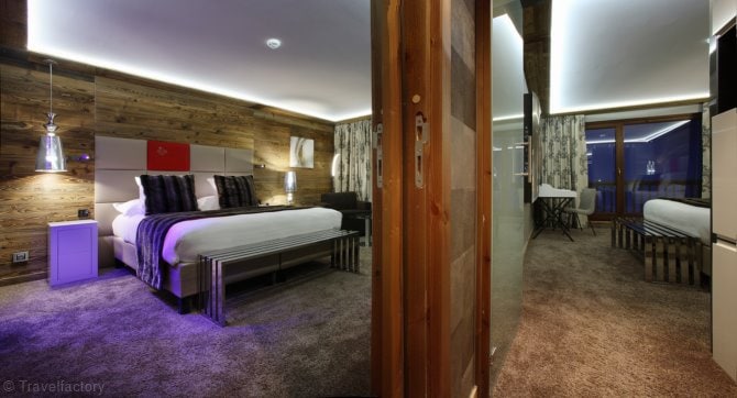 Chambre 4 personnes Familiale communicante Demi Pension - Hôtel Koh-I Nor 5* - Val Thorens