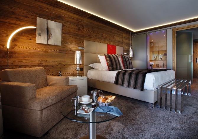 Chambre Privilège Nord-Ouest 3 personnes avec petit-déjeuner - Hôtel Koh-I Nor 5* - Val Thorens