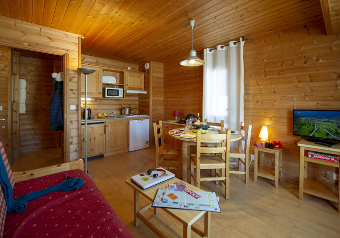 Studio 4 Personnes avec cabine - Résidence Les Chalets des Marmottes 3* - Saint Jean d'Arves