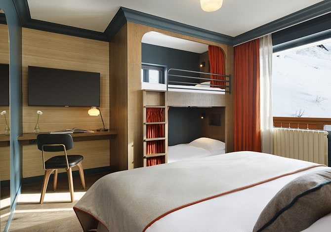 Chambre Familiale (2 ad + 2 enf) DP FLEX30 - Ours Blanc Hotel & Spa 4* - Les Menuires Reberty 1850