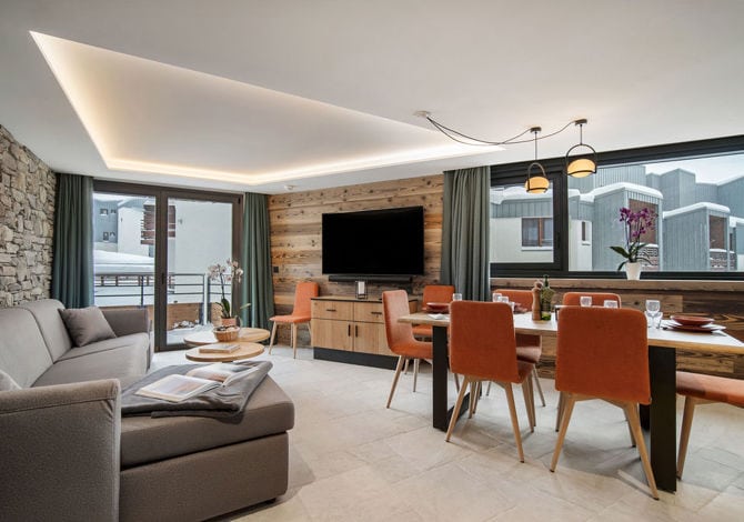 5 Pièces 8 personnes en duplex - Résidence Quartz - Tignes Val Claret