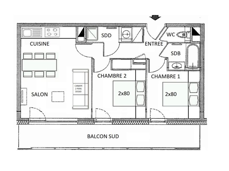 Appartement 3 pièces avec parking couvert, proche commodités FR-1-594-331 - Les Saisies