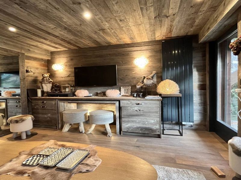 Appartement Megève, 1 pièce, 2 personnes - Studio avec terrasse, Wi-Fi et garage à Megève FR-1-597-183 - Megève