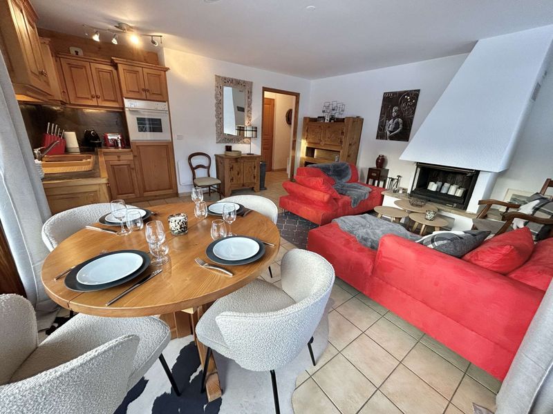 Charmant appartement 3 pièces, jardin, parking et wifi à Demi-Quartier FR-1-597-187 - Megève