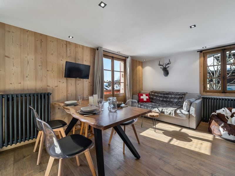 Appartement Megève, 2 pièces, 6 personnes - Appartement cosy 2 chambres, centre de Megève, balcon, wifi, parking FR-1-453-176 - Megève