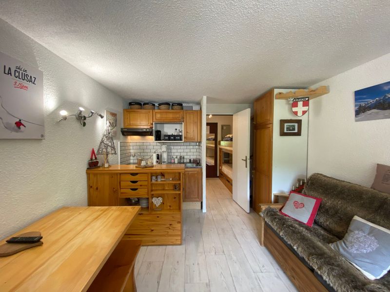 Studio La Clusaz, 1 pièce, 4 personnes - Studio charmant avec coin montagne, accès ski, parking et WIFI à La Clusaz FR-1-437-93 - La Clusaz