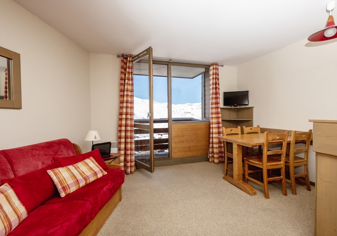 Studio 4 personnes Lit gigogne - Résidence le Chamois d'Or 3* - Val Thorens