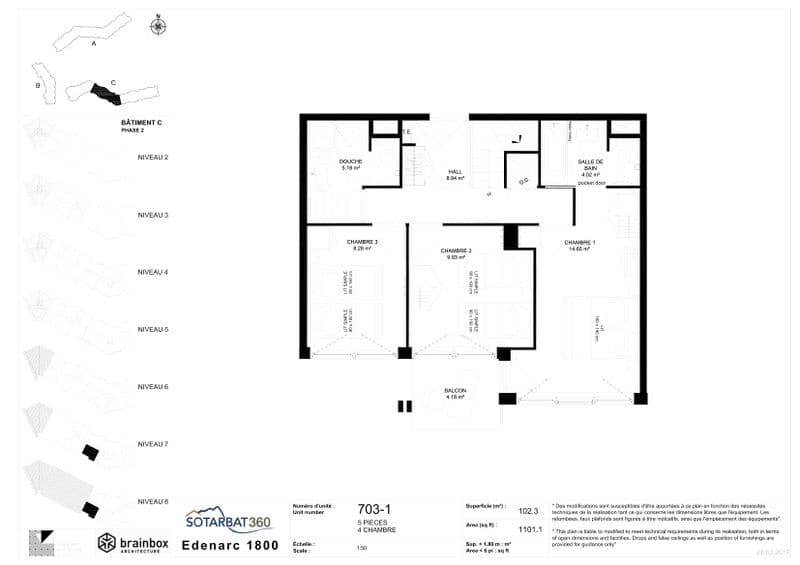 5 pièces 8 personnes Premium - Duplex Les monarques - Les Arcs 1800