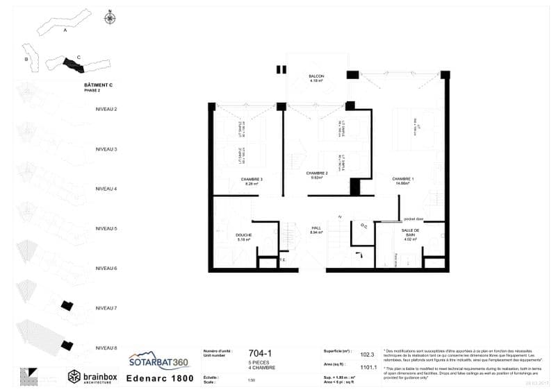 5 pièces 8 personnes Premium - Duplex Les monarques - Les Arcs 1800