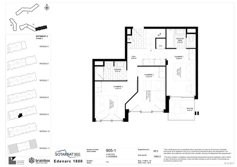 4 pièces 6 personnes Premium - Duplex Les monarques - Les Arcs 1800