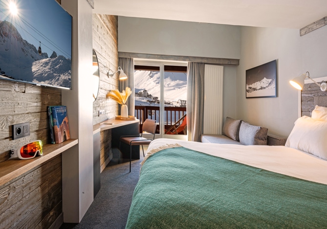 Suite Famille 4 Personnes (2 Adultes + 2 Enfants) avec petit-déjeuner - Hôtel Le Levanna 4* - Tignes 2100 Le Lac