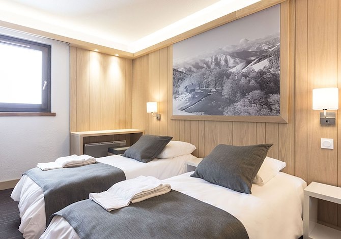 Chambre 2 Personnes Vue Pistes en pension complète - Village Club MMV les Arolles 4* - Val Thorens