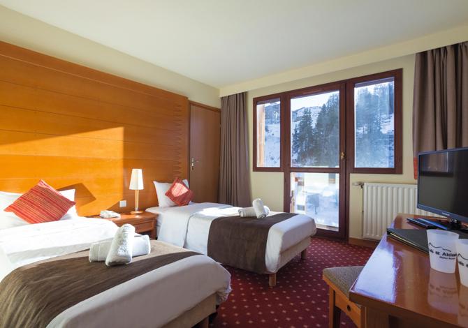 Chambre Classique 2 Adultes avec petit-déjeuner - Hôtel La Plagne Le Terra Nova - Plagne Centre