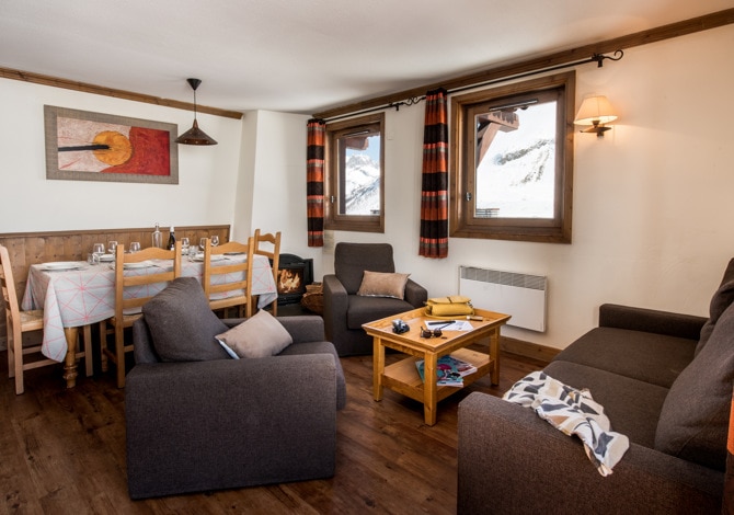 4 Pièces 6 Personnes avec cheminée - Résidences Village Montana 4* - Tignes 2100 Le Lac