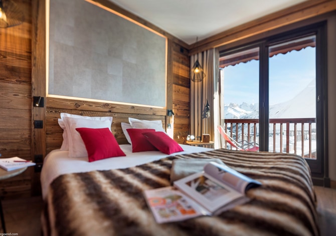 Chambre Confort Vue Montagne 2 Adultes avec petit-déjeuner - Hôtel Village Montana 4* - Tignes 2100 Le Lac