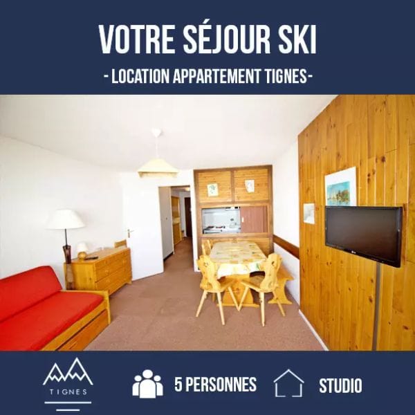 Studio pour 5 Personnes - Les Tommeuses - Tignes Val Claret