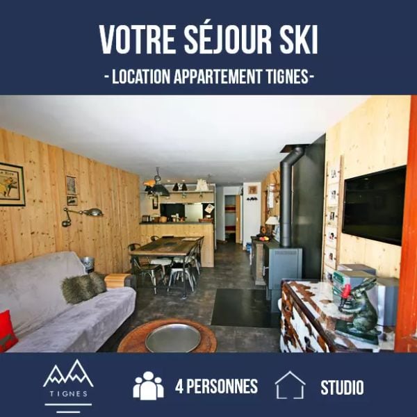 Studio pour 4 Personnes - Les Hauts Du Val Claret A - Tignes Val Claret