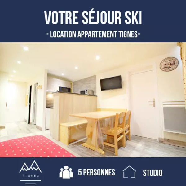 Studio pour 5 Personnes - Le Hameau De Borsat - Tignes Val Claret