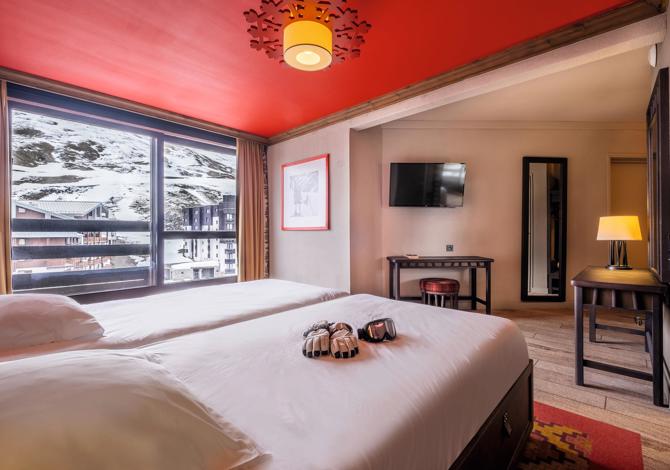 Chambre Premium 4 Personnes avec cabine et vue montagne en All inclusive - Belambra Clubs Tignes - Val Claret - Tignes Val Claret