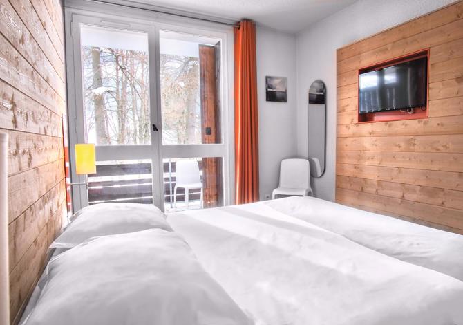 Classique 2 Chambres 5 Personnes (pour 4 adultes) avec balcon et demi-pension - Résidence Club Belambra L'Alisier - Praz sur Arly