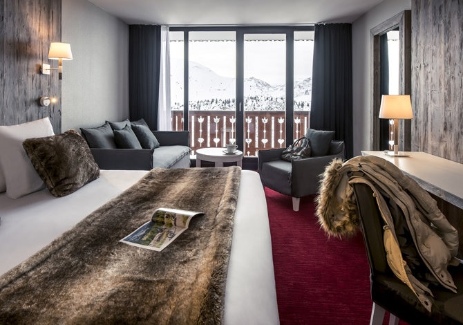 Chambre Supérieure Familiale 3 Personnes avec petit-déjeuner - Hôtel Le Pic Blanc 4* - Alpe d'Huez