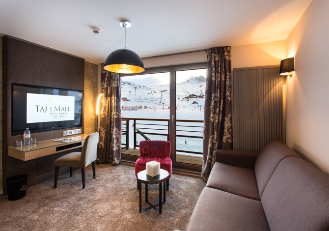 Suite Duplex 4 Personnes (2 adultes + 2 enfants) avec petit-déjeuner - Hôtel Taj-I Mah 5* - Les Arcs 2000