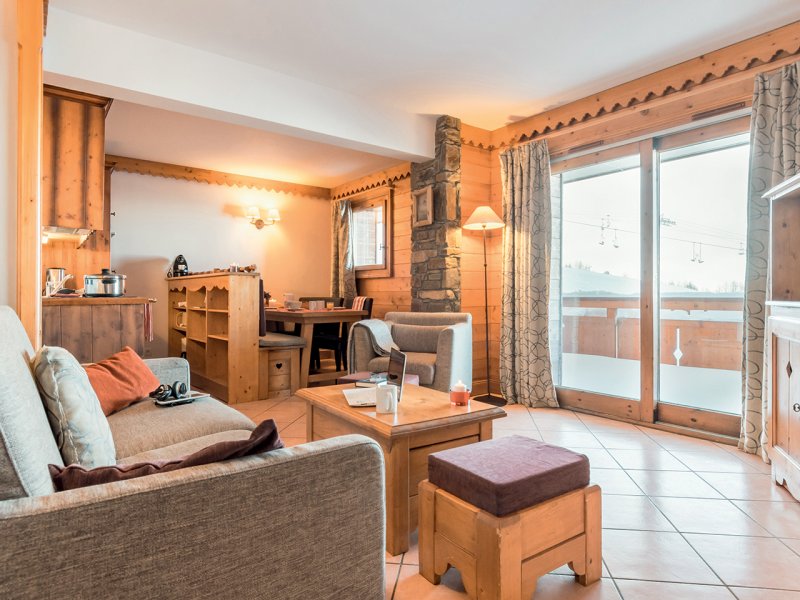 Appartement 7 personnes - 2 chambres + 1 coin nuit - Pierre & Vacances Résidence premium Les Hauts Bois - Plagne - Aime 2000