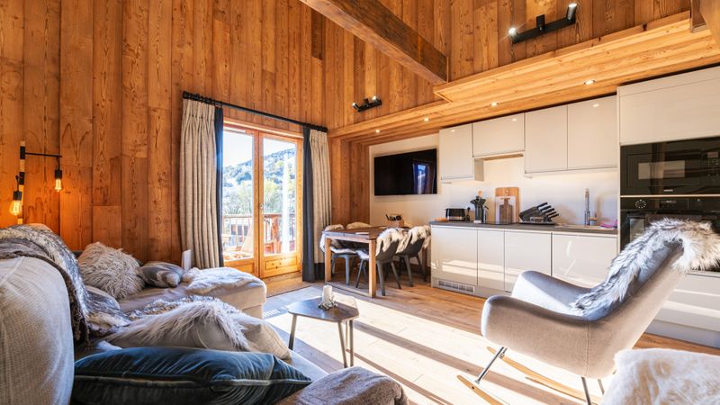 4 pièces 6 personnes vue montagne - Appartement Les Bouquetins - 9 - sublime appt 4/6 pers - Saint Sorlin d'Arves