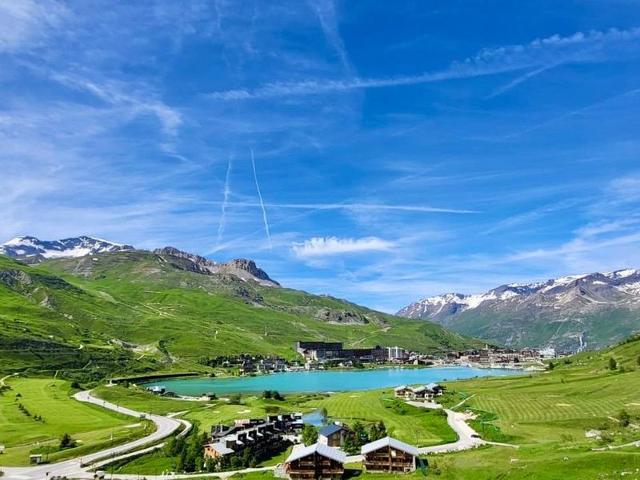 Studio avec vue montagne et lac à Tignes, balcon, cuisine équipée, TV FR-1-449-41 - Tignes Val Claret