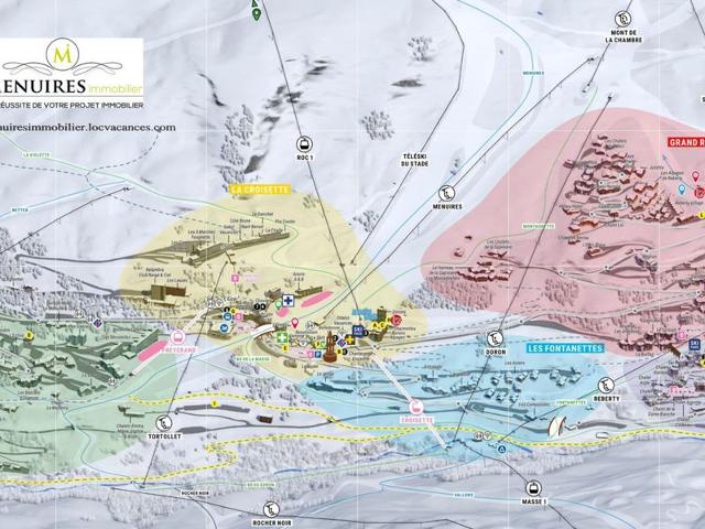 Joli 2P pour 5 pers, 30m², sud, Les Menuires - Pied des pistes, Proche Piou-Piou & commerces FR-1-17 - Les Menuires Bruyères