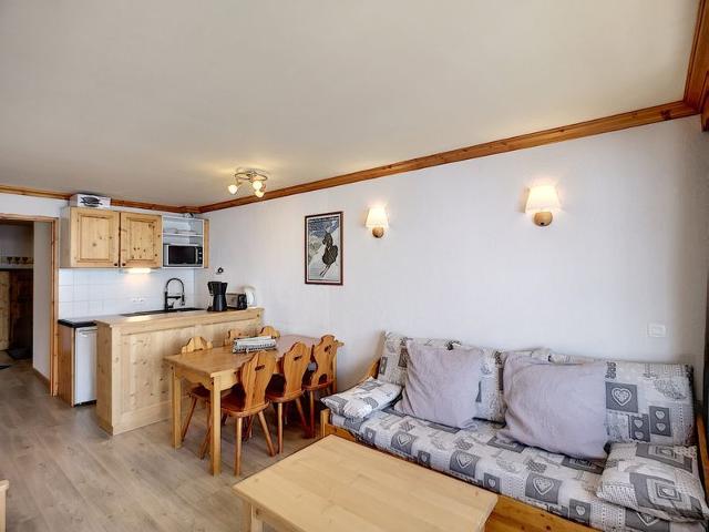 Appartement 3 pièces, 6 pers., 45m², Résidence Les Valmonts, sud-ouest, accès direct aux pistes, Les - Les Menuires Bruyères