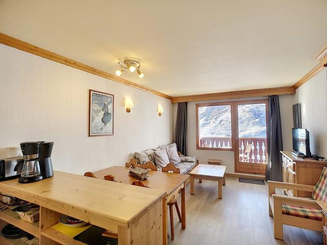 Appartement 3 pièces, 6 pers., 45m², Résidence Les Valmonts, sud-ouest, accès direct aux pistes, Les - Les Menuires Bruyères