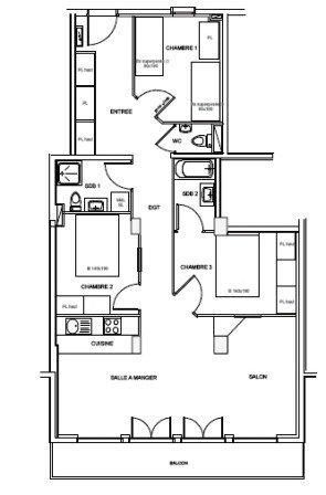 Appartement Jardins D'hiver G147 - Valmorel