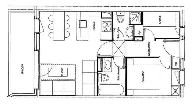 Appartement Valériane GL344 - Valmorel