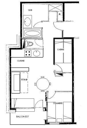 Appartement Terrasse G057 - Valmorel