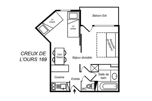 Appartements CREUX DE L OURS D - Méribel Mottaret 1850