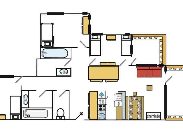 Appartement de charme centre ville, 6-7 pers, proche pistes et commerces, WiFi FR-1-519-13 - Val d’Isère Centre