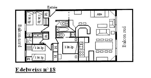 Appartement Edelweiss MRB250-018 - Méribel Centre 1600 