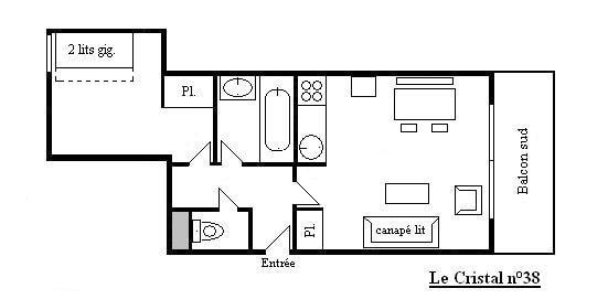 Appartement Cristal MRB190-038 - Méribel Centre 1600 
